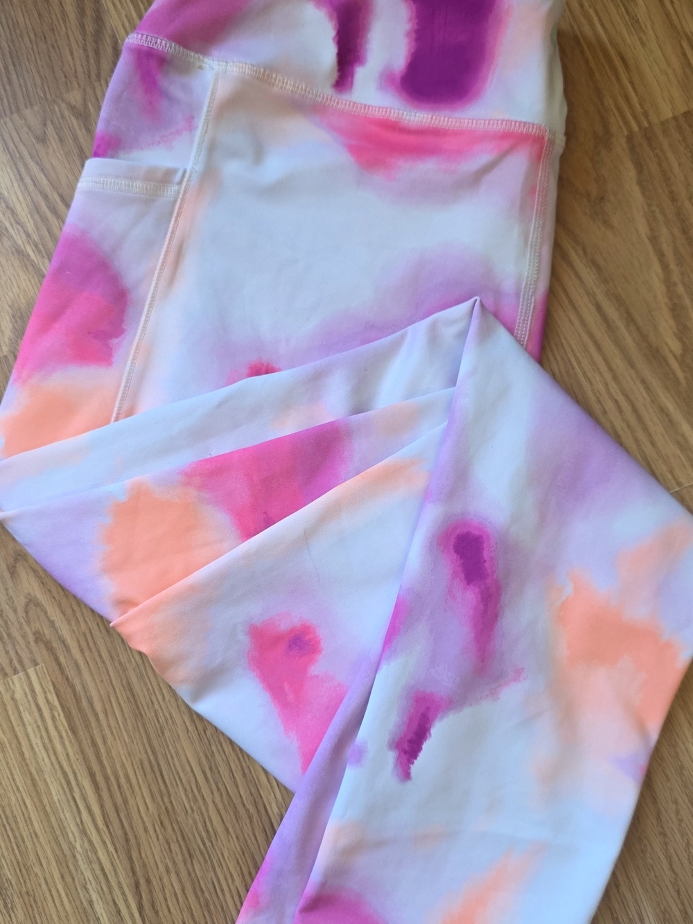 Avia Active Leggings Pink Neon Watercolor. XXL Barbiecore Colors